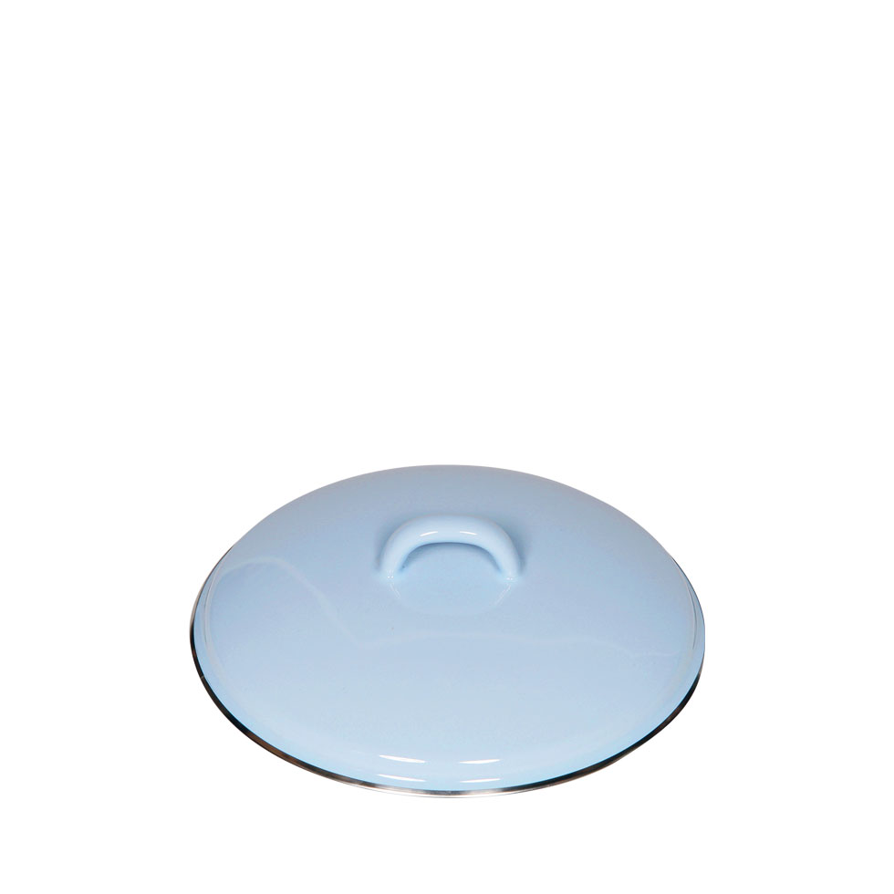Riess Classic Pastell Deckel 18 cm blau - Emaille günstig online kaufen