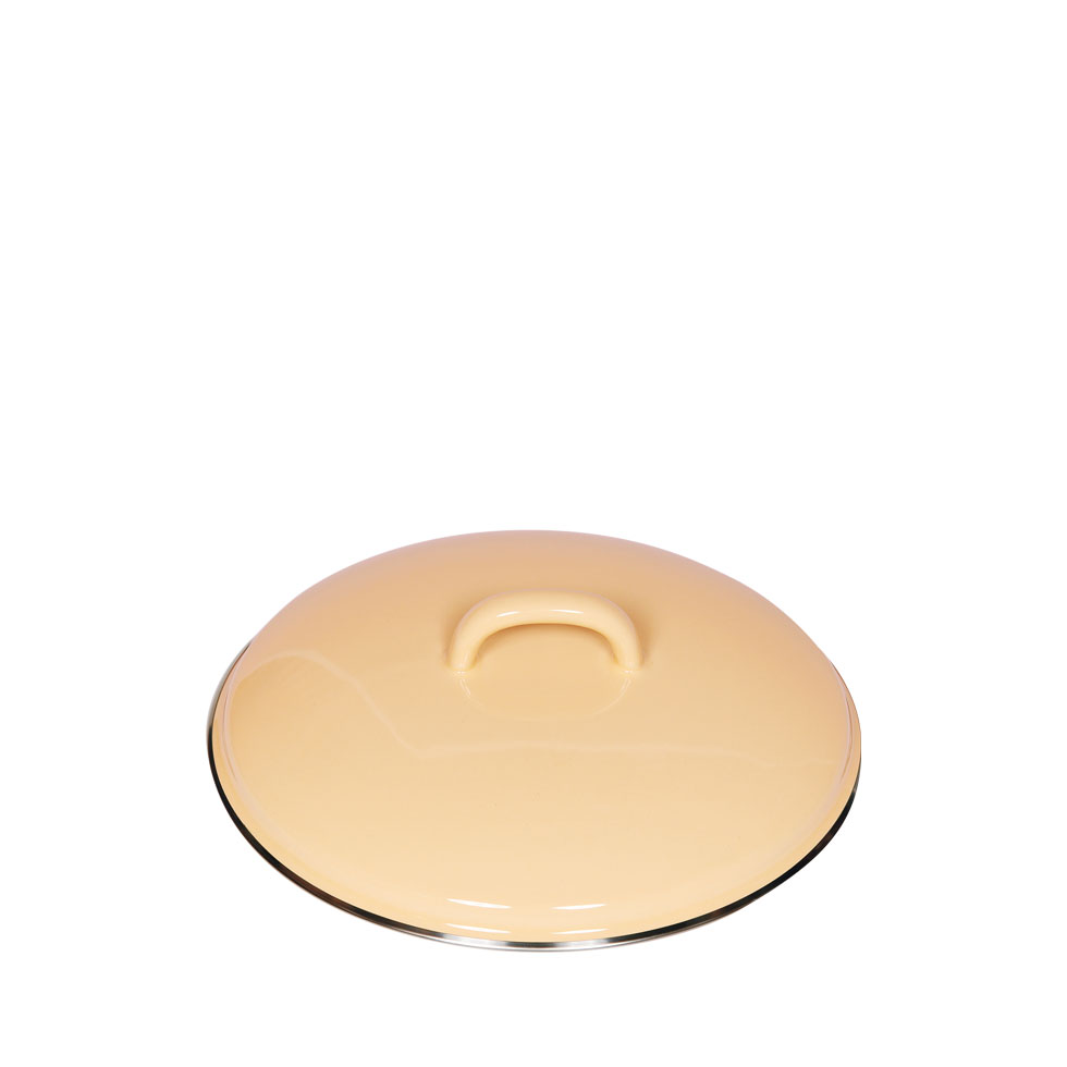 Riess Classic Pastell Deckel 20 cm goldgelb - Emaille günstig online kaufen