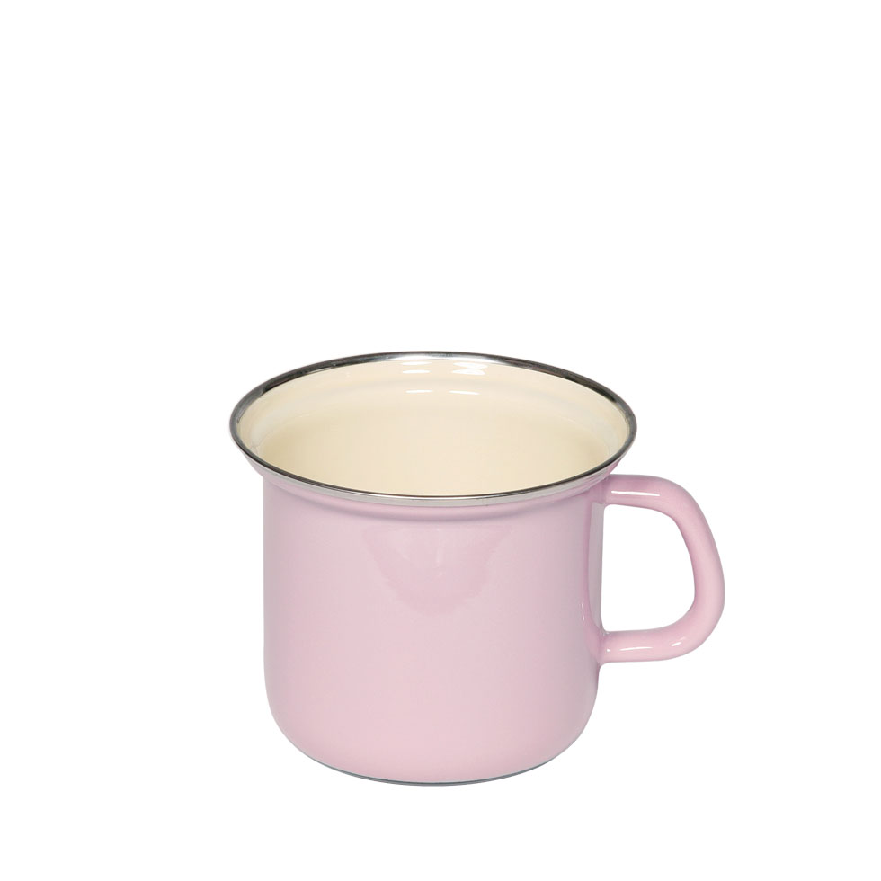 Riess-kelomat - Riess Topf mit Chromrand Ø12cm 1 Liter h 114cm Classic Pastell-Rosa