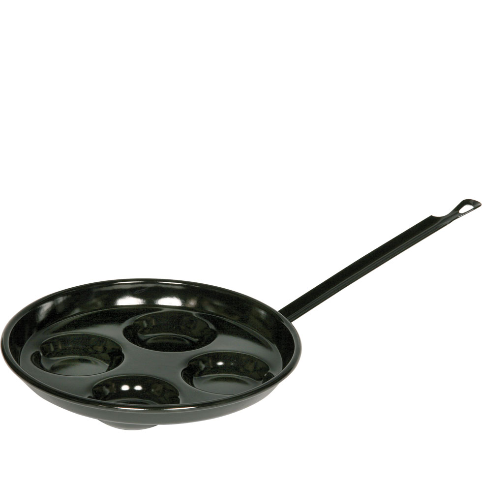 Riess-kelomat - Riess Augen Spiegelei Pfanne Ø26cm Mini-Pancakes Classic schwarz Emaille