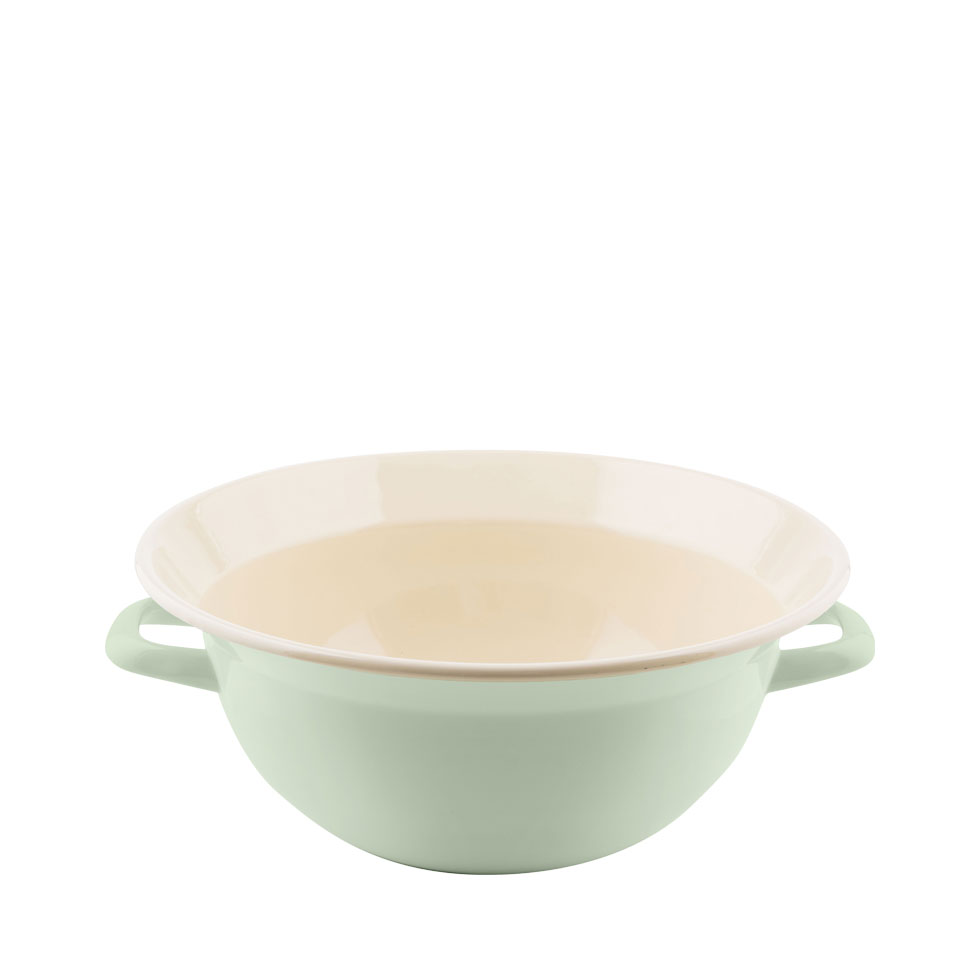 Riess Classic Pastell Weitling 26 cm / 3,5 L nilgrün - Emaille
