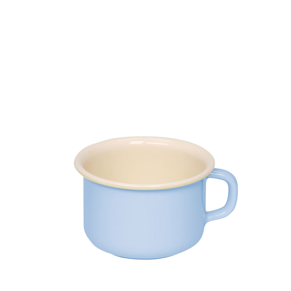 Riess-kelomat - Riess Kaffeeschale Ø10cm 04 Liter Emaille Classic Pastell blau