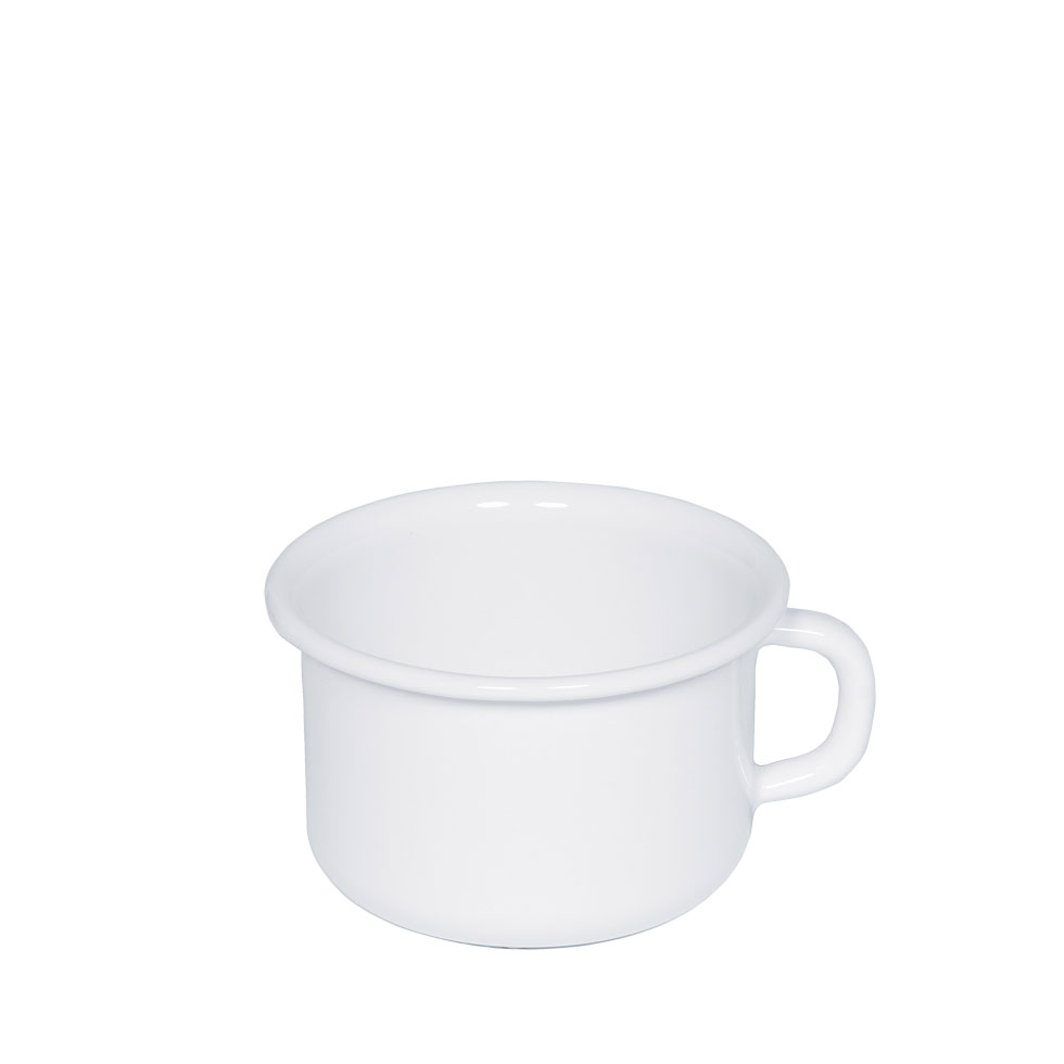 Riess-kelomat - Riess Kaffeeschale Ø10cm 04 Liter Emaille Classic Weiss