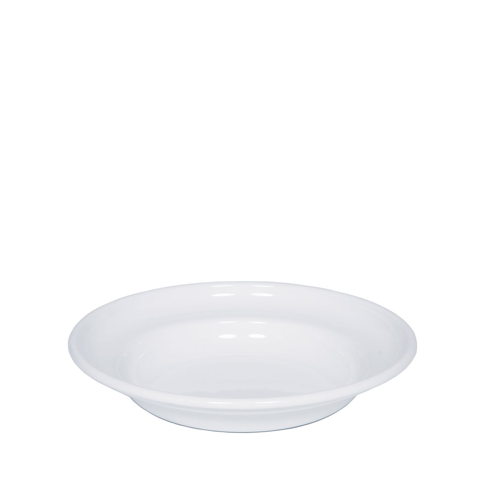 Riess Teller tief Ø22cm Emaille Classic Weiss