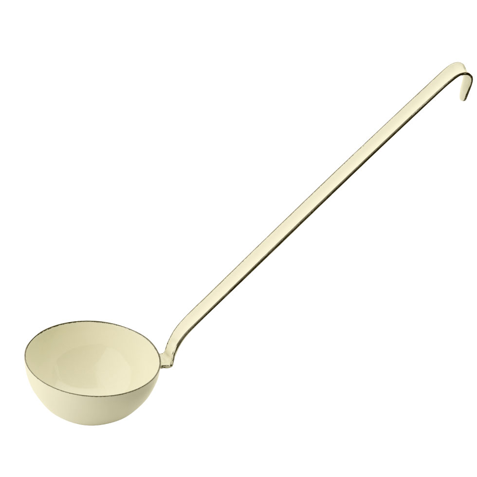Riess Schöpflöffel Suppenkelle Ø8cm Emaille Classic Pastell Gelb