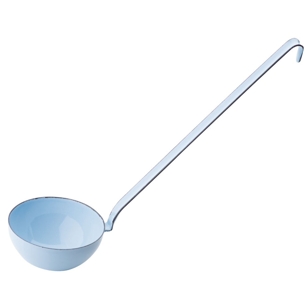 Riess Classic Schöpflöffel 9 aus Emaille Pastell Blau