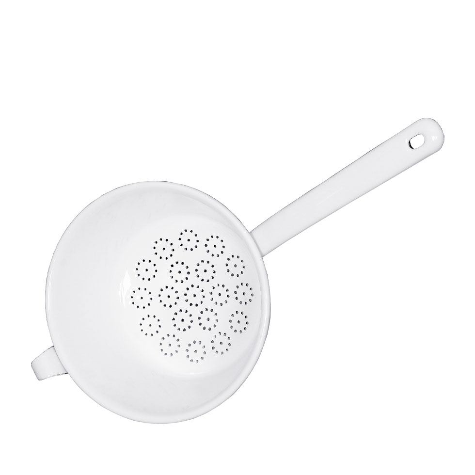 Riess-kelomat - Riess Passiersieb Nudelsieb Ø16cm Emaille classic weiss