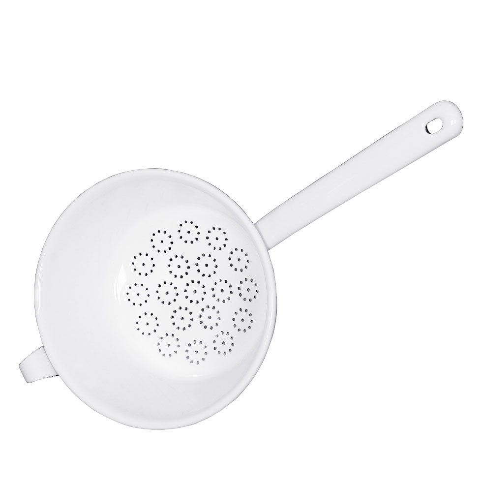 Riess Classic Passiersieb 18cm Emaille mit Stiel