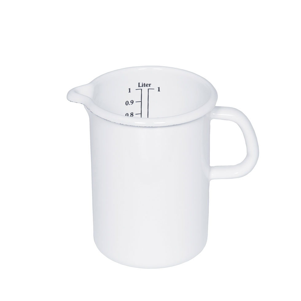 Riess-kelomat - Riess Küchenmaß Ø9cm 05 Liter Emaille Classic Weiss