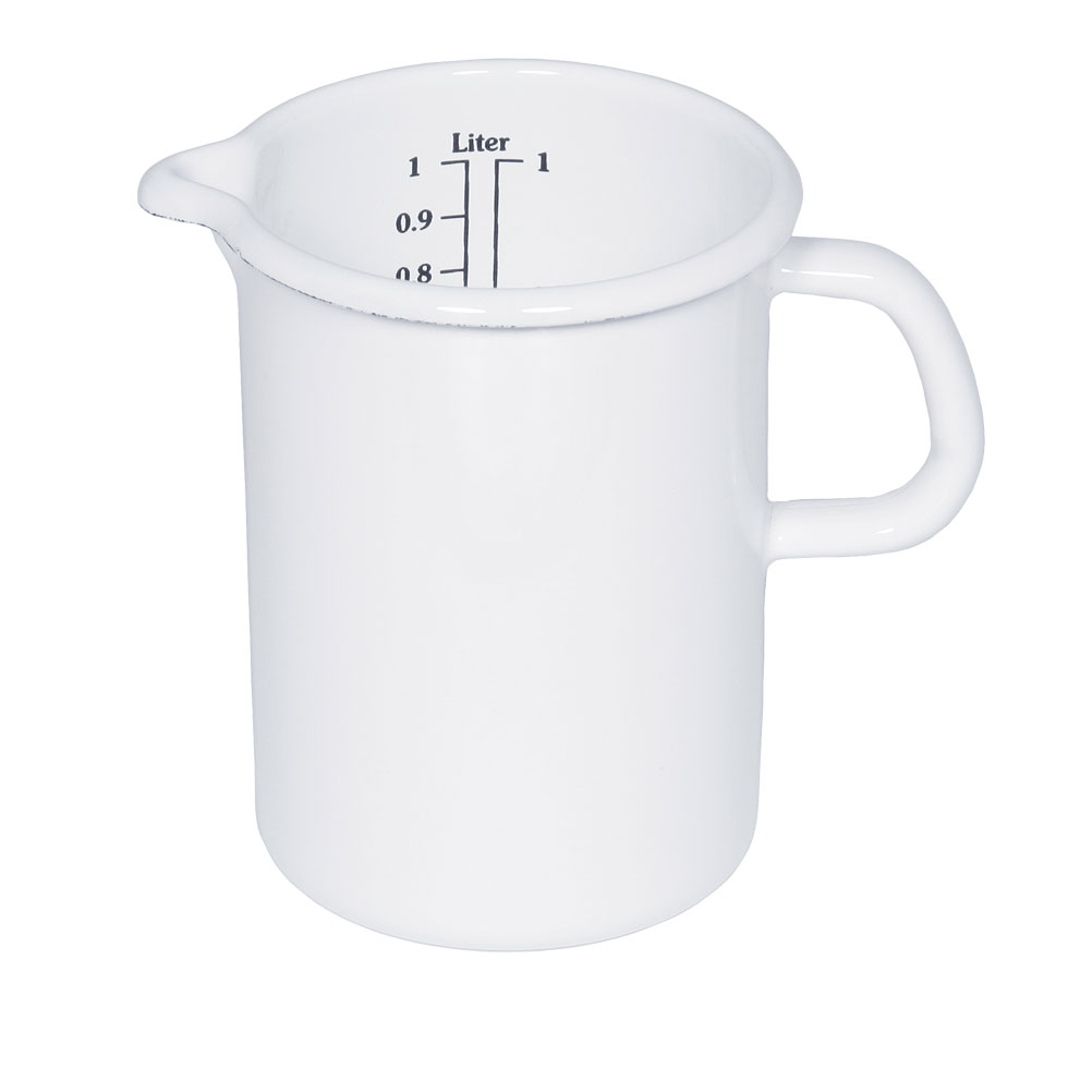 Riess-kelomat - Riess Küchenmaß Ø14cm 2 Liter Emaille Classic Weiss