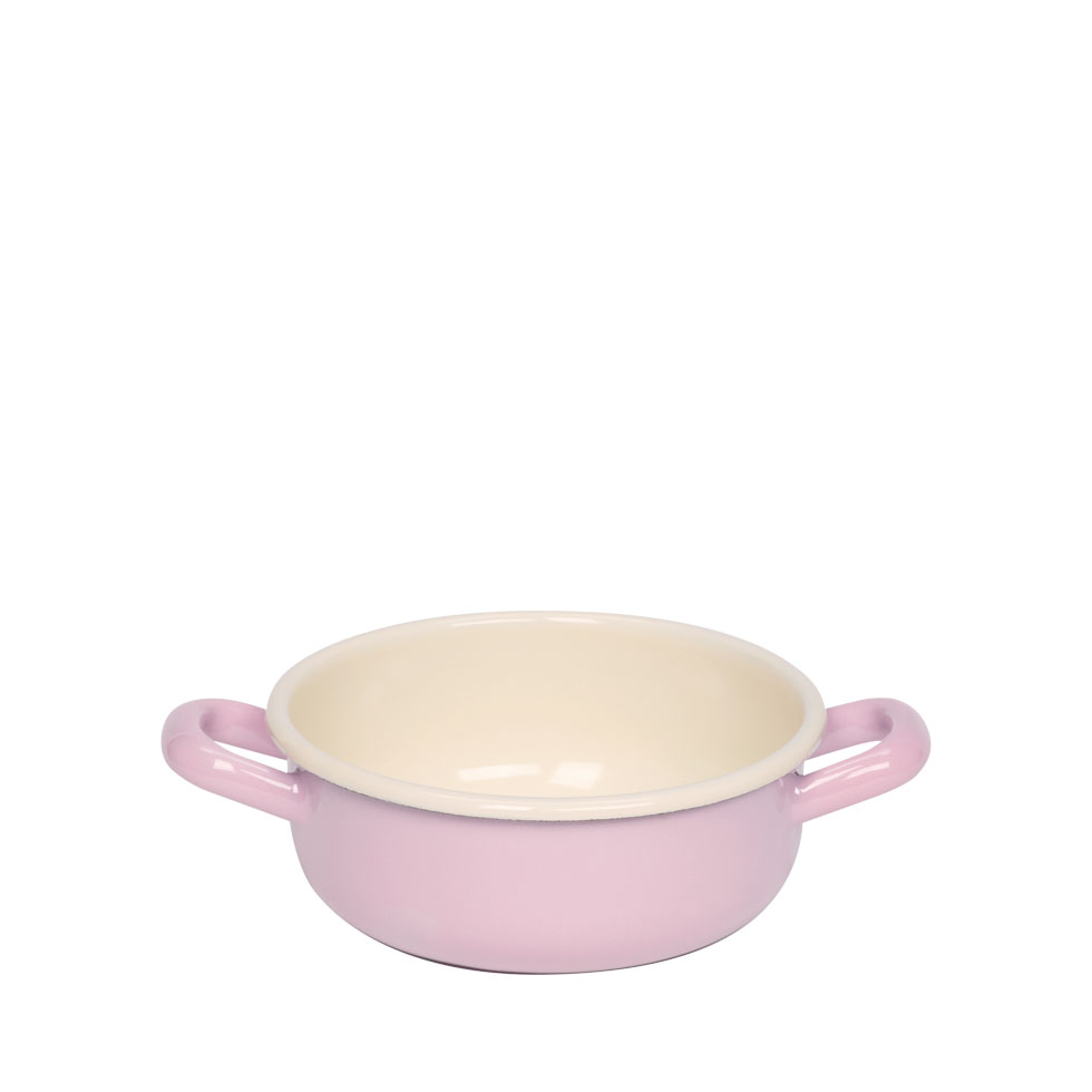 Riess-kelomat - Riess Bauernschüssel Ø14 cm 085Liter Emaille Classic Pastell Rosa