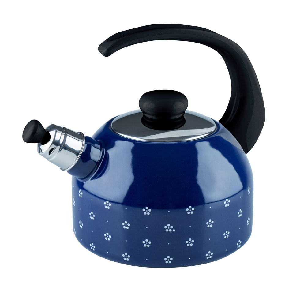 Riess-kelomat - Riess Flötenkessel Plus 2 Liter Blümchenblau
