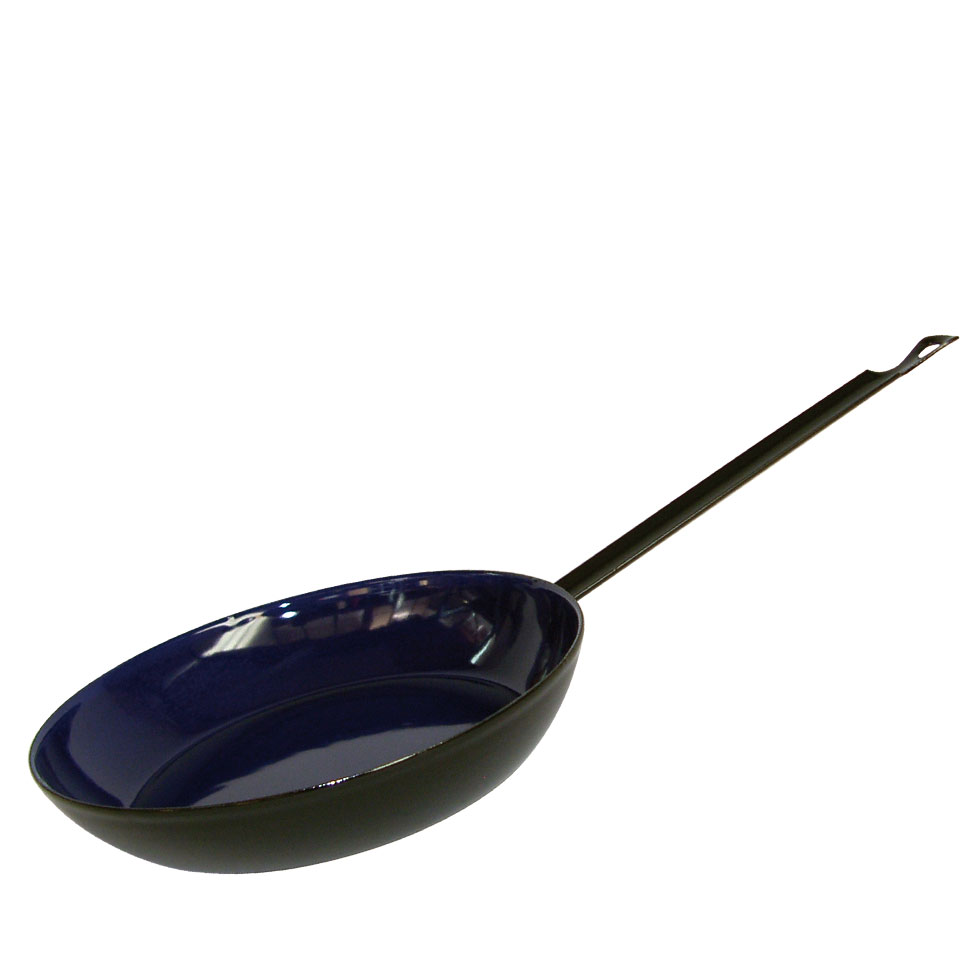 Riess-kelomat - Riess Bauernpfanne aus Emaille 26 cm Schwarz Blau