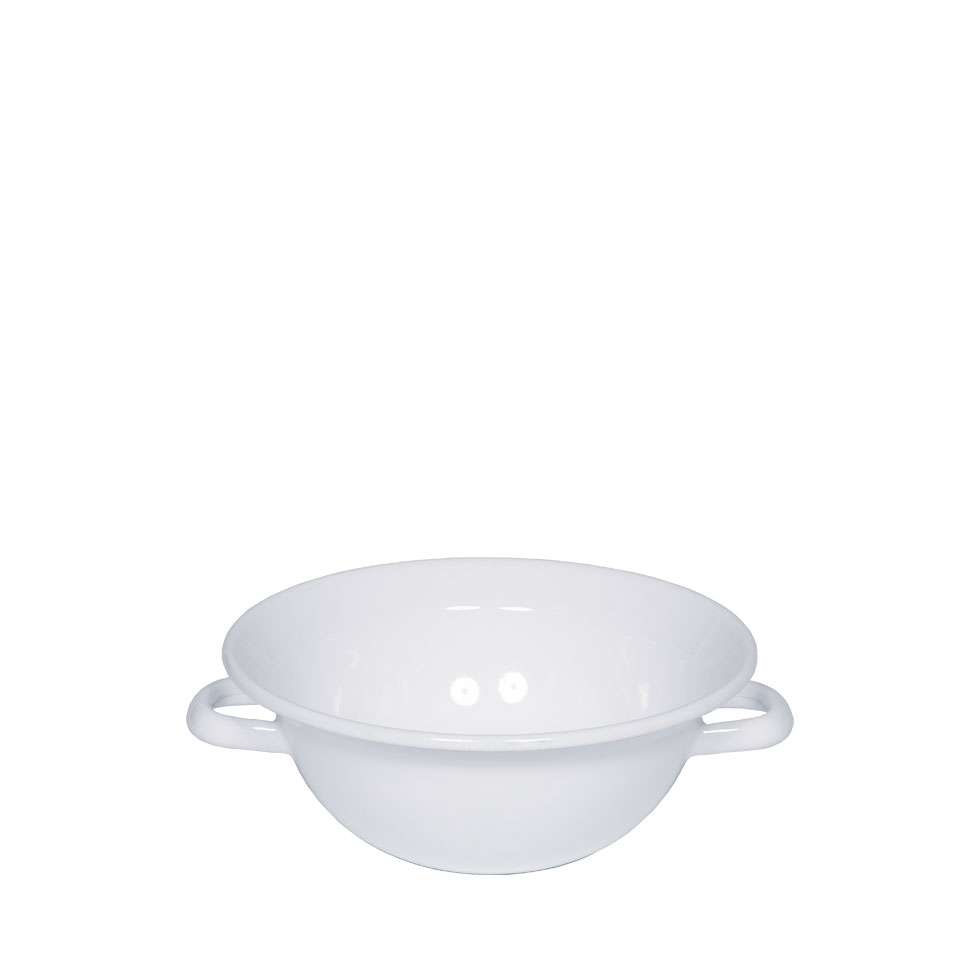 Riess Miniweitling Classic Ø14cm 05 Liter zwei Henkel Emaille weiss