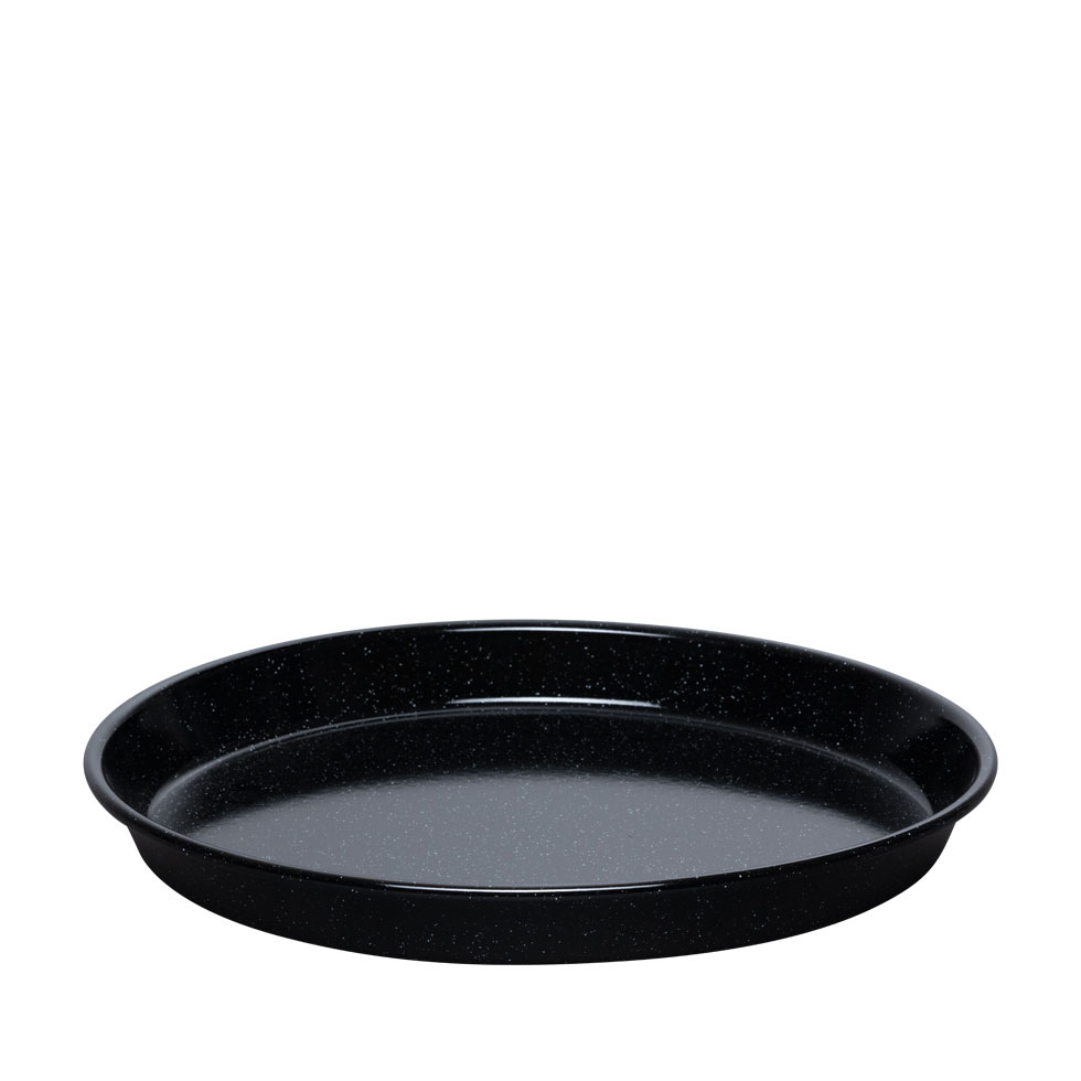 Riess-kelomat - Riess Pizzablech Kuchenform Ø28cm Schwarz Emaille