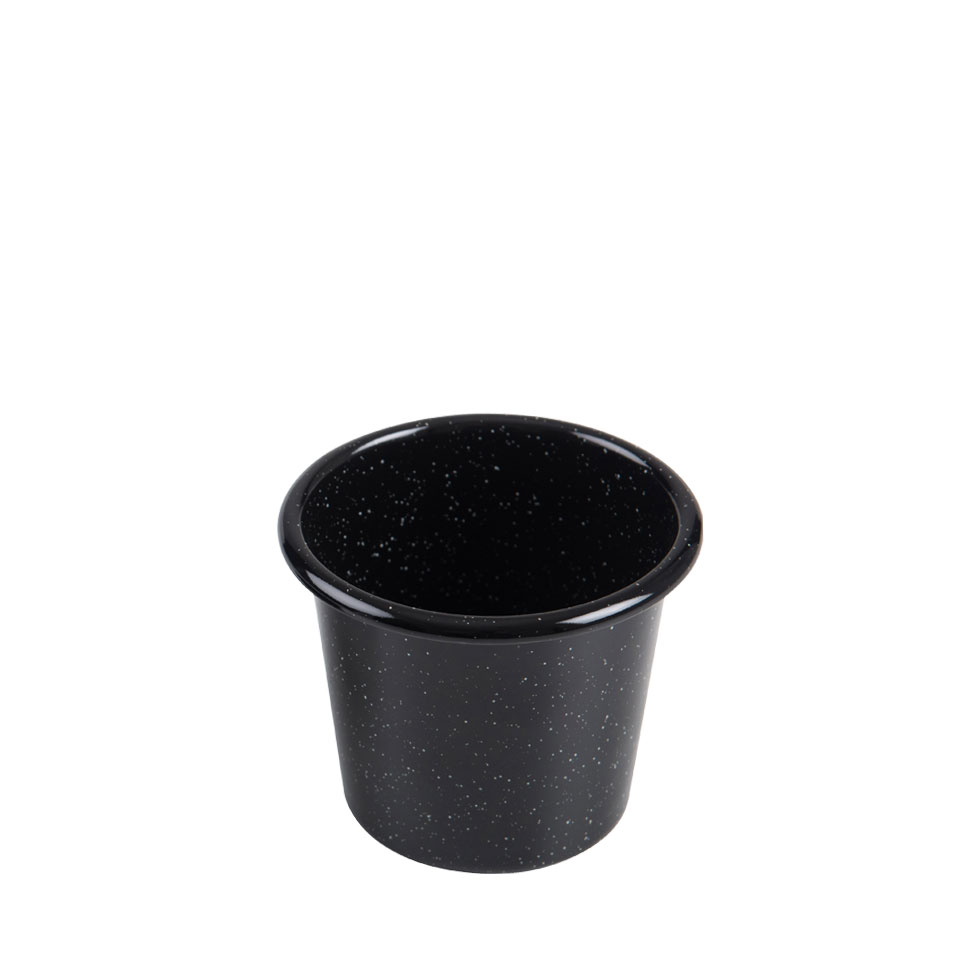 Riess Back- Muffinform hoch Ø8cm Emaille schwarz