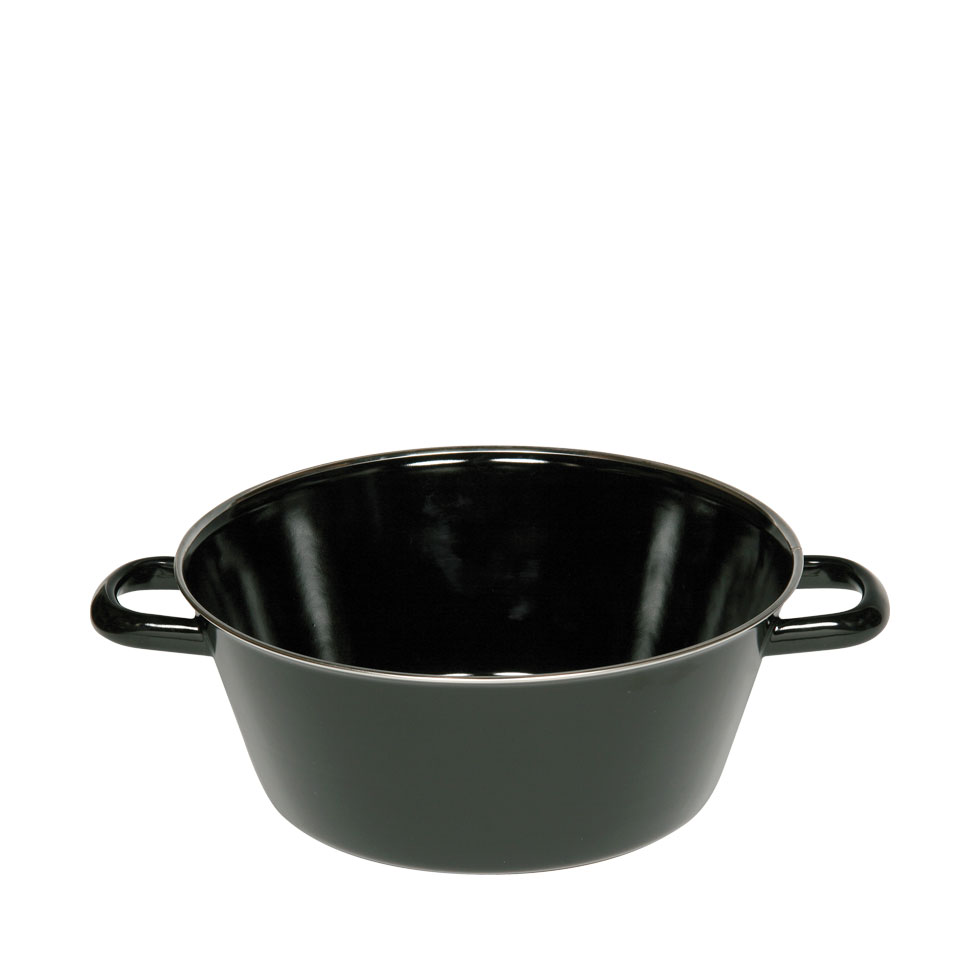 Riess-kelomat - Riess Classic Schmalzpfanne Halbtief Ø20cm Emaille Schwarz Induktion