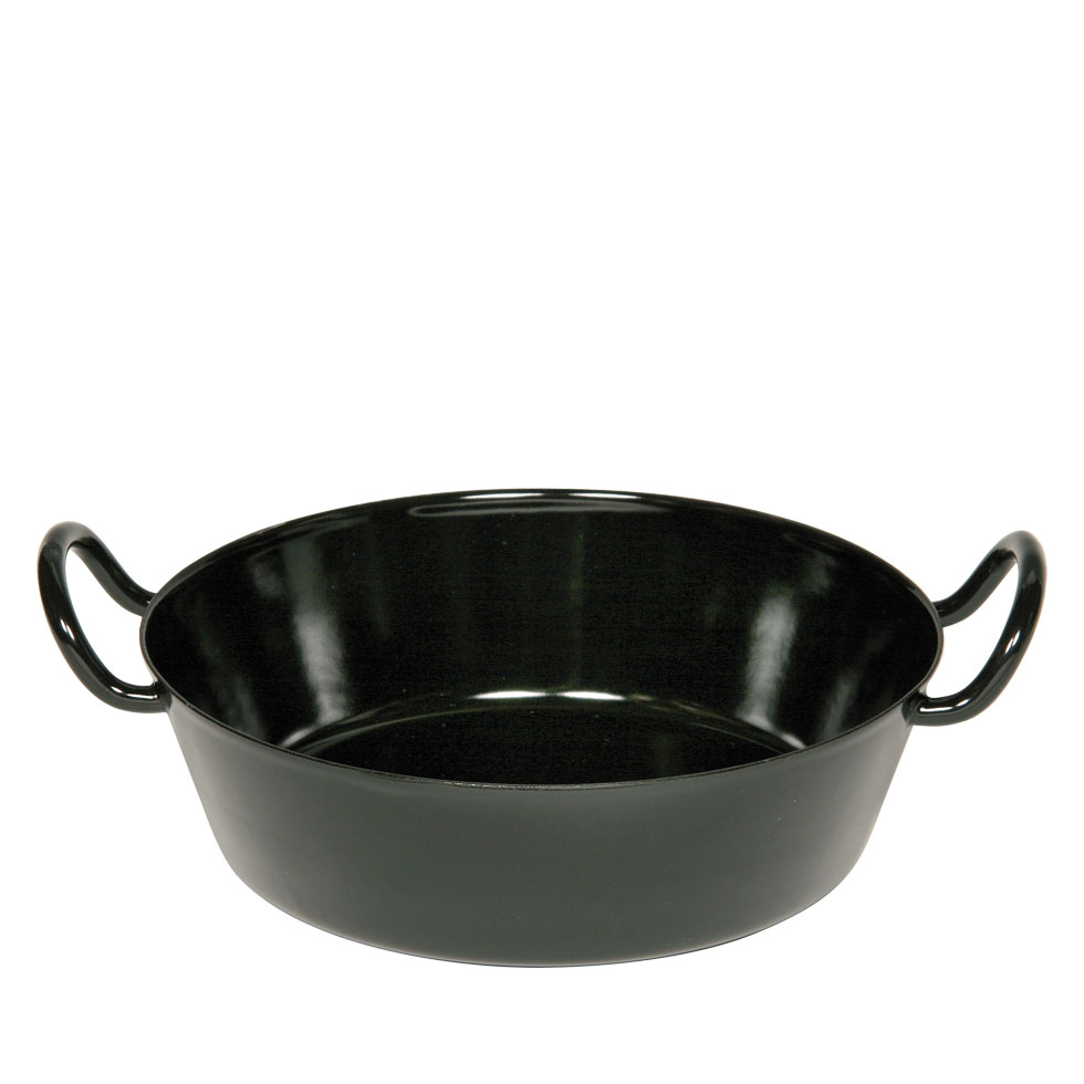 Riess Classic Schwarzemaille Schnitzelpfanne 30 cm - Emaille