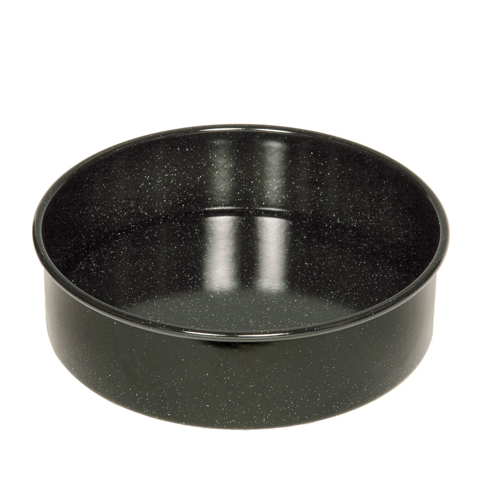 Riess Tortenform Back Bratenform Ø28cm Hebeboden Emaille schwarz