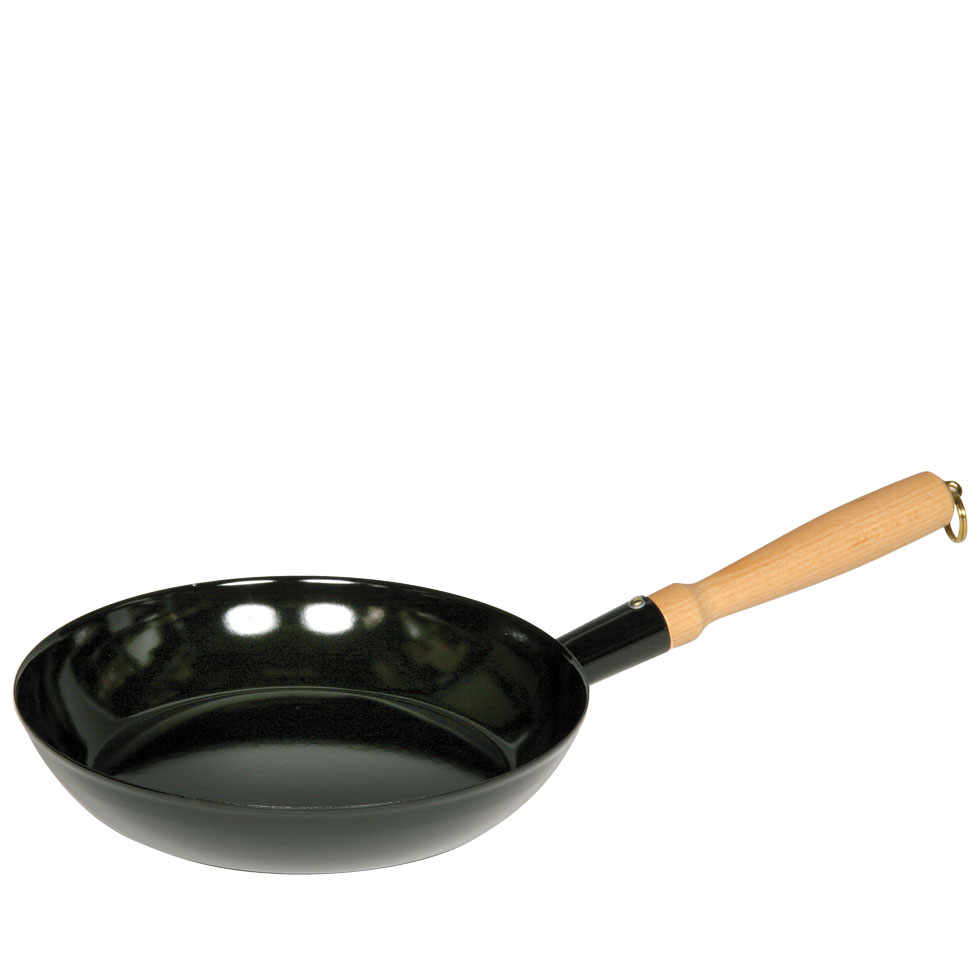 Riess_neu - riess Holzknechtpfanne Stahlblech schwarz emailliert ø 240 mm