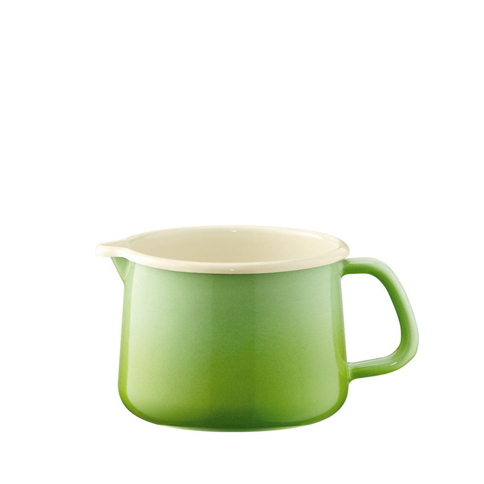 Riess-kelomat - Riess Schnabeltopf Nouvelle Smaragd Ø12cm 1 Liter Emaille