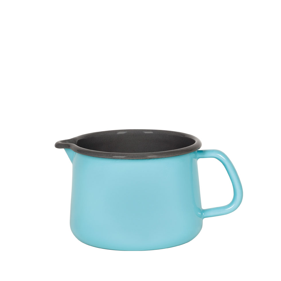 Riess-kelomat - Riess Nouvelle Kristallblau Schnabeltopf Ø12cm 1 Liter Emaille Induktion