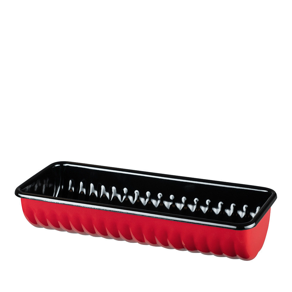 Riess-kelomat - riess Rehrückenform 30x10cm rot Emaille