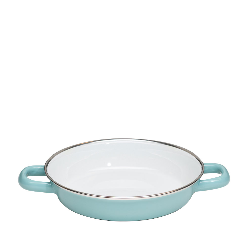 Riess-kelomat - Riess Eierpfanne aus Emaille 20 cm Design Nature Green light