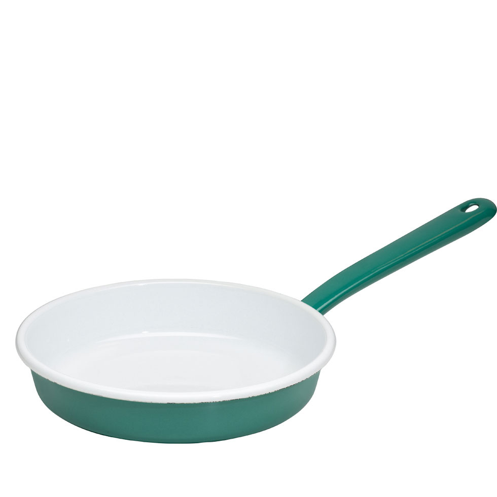Riess-kelomat - Riess Omelett Palatschinkenpfanne dark Ø20cm Nature Green Emaille