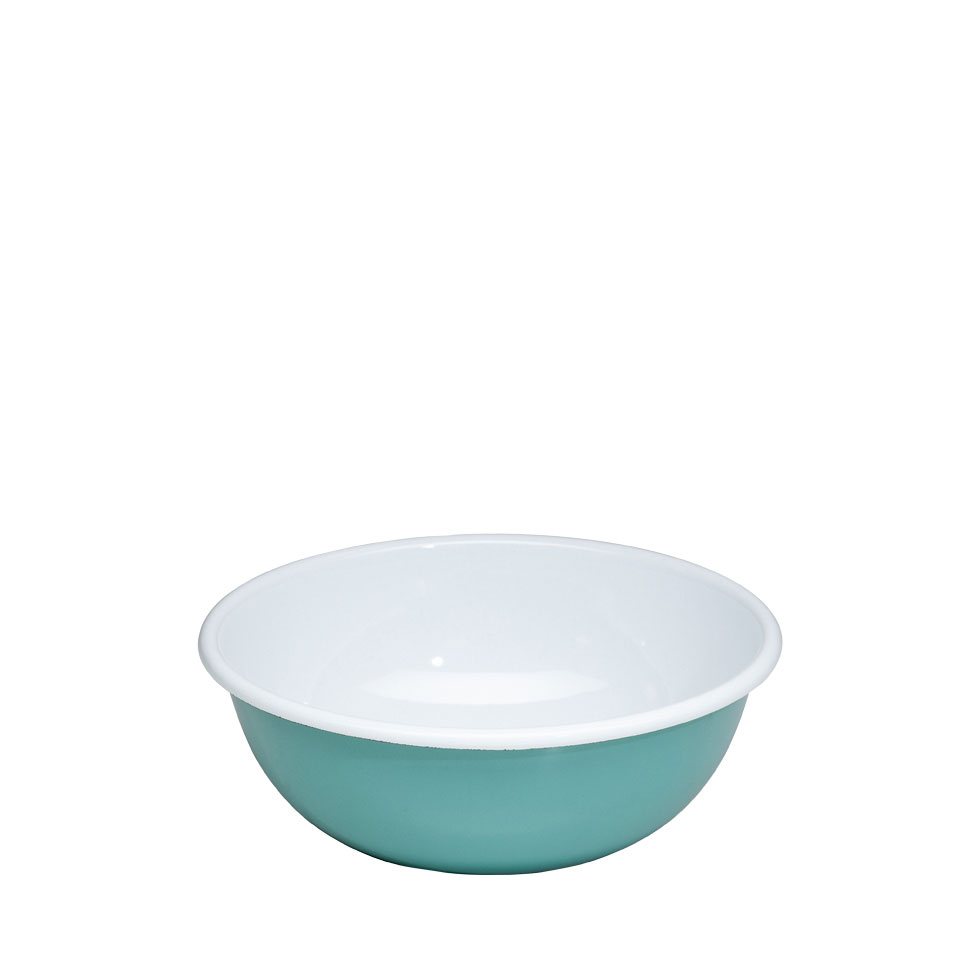 Riess-kelomat - Riess Classic Küchenschüssel Medium Ø18cm Emaille Nature Green