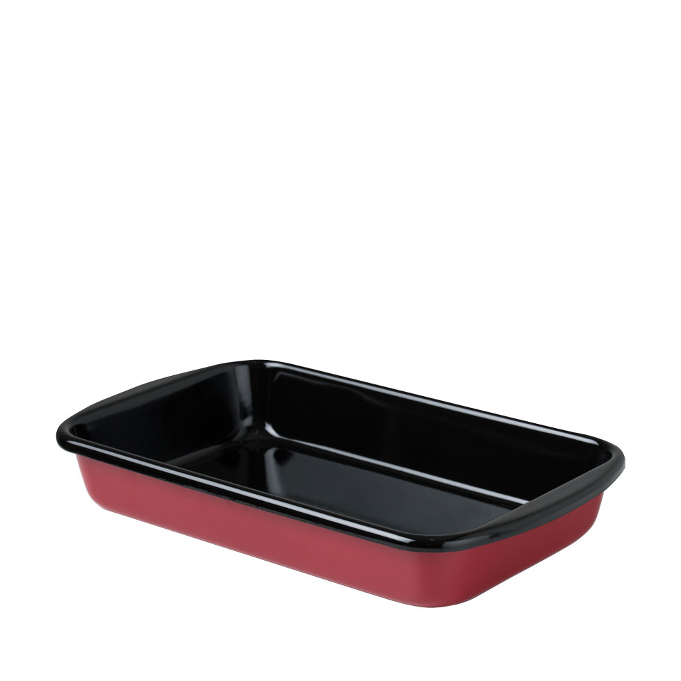Riess-kelomat - riess Auflaufform 32x19x55cm rot Emaille
