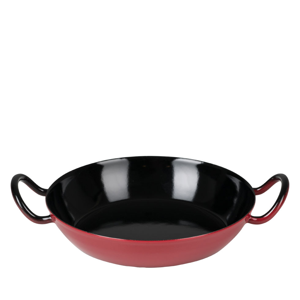 Riess-kelomat - riess Schlemmerpfanne Ø24cm rot Emaille