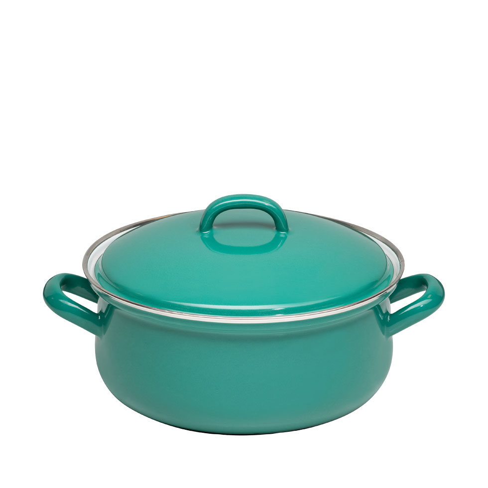 Riess-kelomat - Riess Kasserolle mit Deckel Nature Green 20 cm 2 Liter