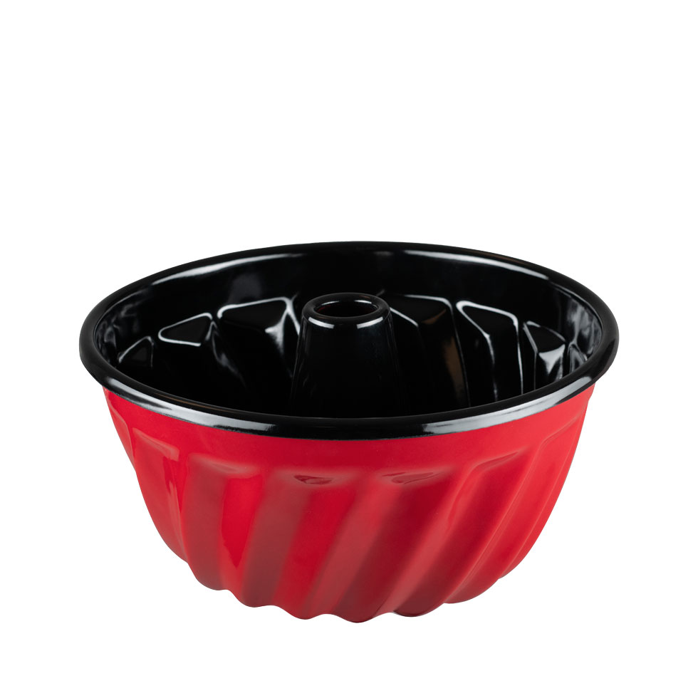 Riess Classic Color Rot Gugelhupfform 24 cm - Emaille