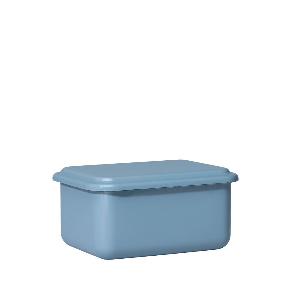 Riess Service + Store Vorratsbehälter small / hoch Heidelbeerblau - Emaille