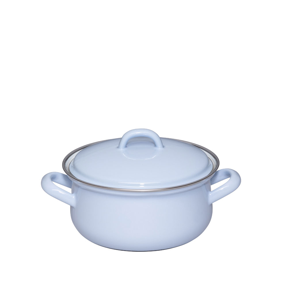 Riess Classic Nature Blue Kasserolle 16 cm / 1,0 L - Emaille