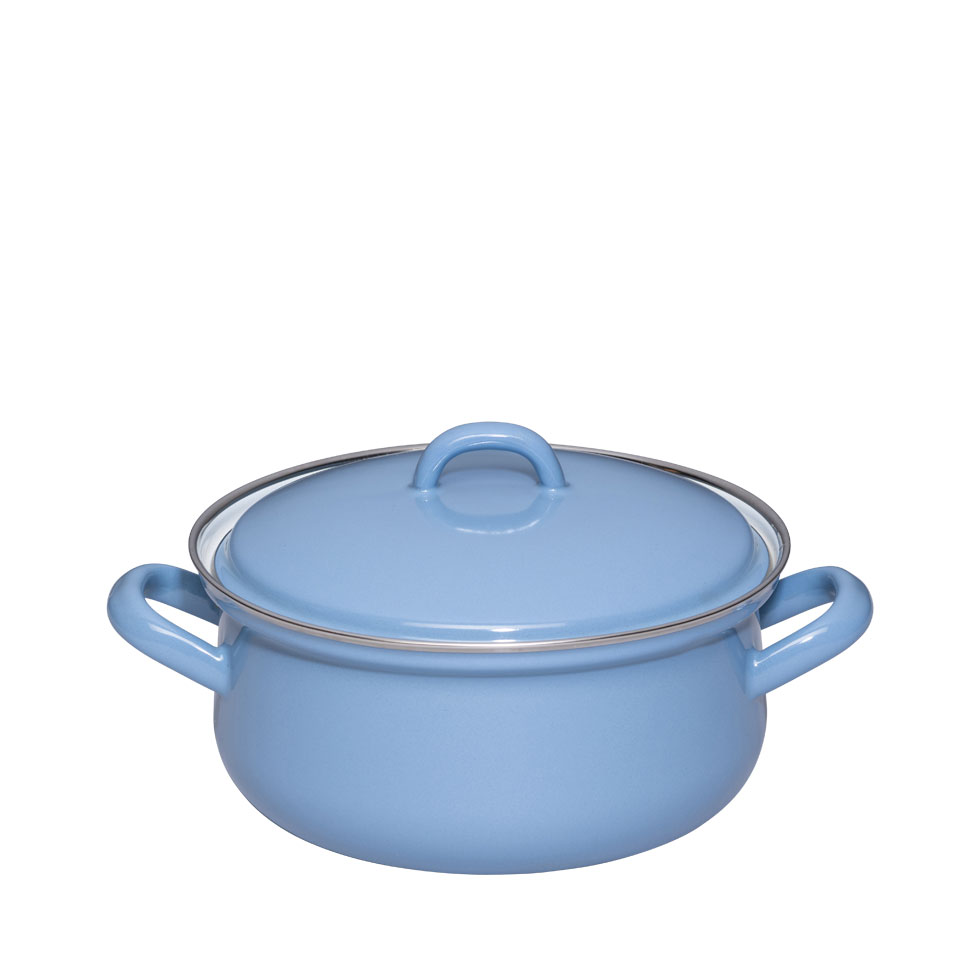 Riess Classic Nature Blue Kasserolle 18 cm / 1,5 L - Emaille