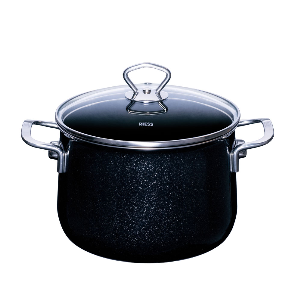 Riess Nouvelle Black Magic extra stark Fleischtopf 20 cm / 4,0 L - Emaille