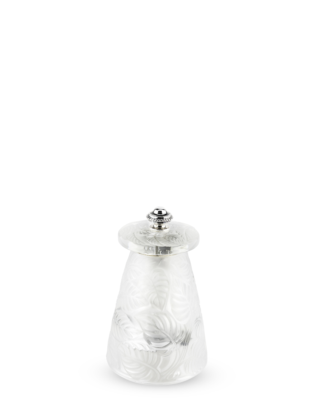 Peugeot Lalique Salzmühle 9 cm Kristall - Stahlmahlwerk