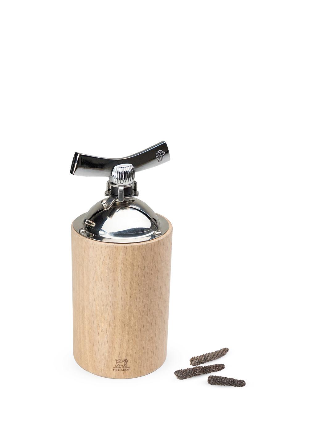 Peugeot Isen Langpfeffermühle 16 cm Buchenholz natur - Stahlmahlwerk