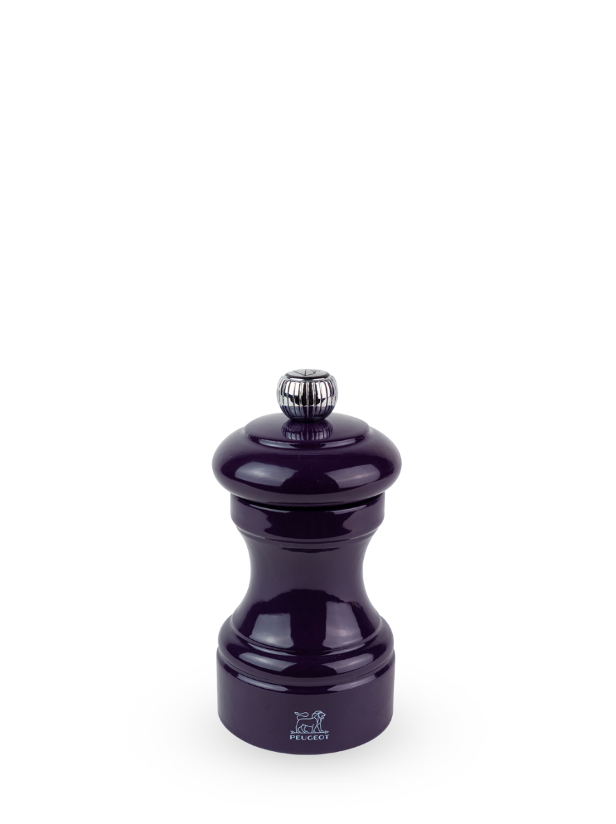Peugeot Bistrorama Pfeffermühle 10 cm Buchenholz aubergine lackiert - Stahlmahlwerk
