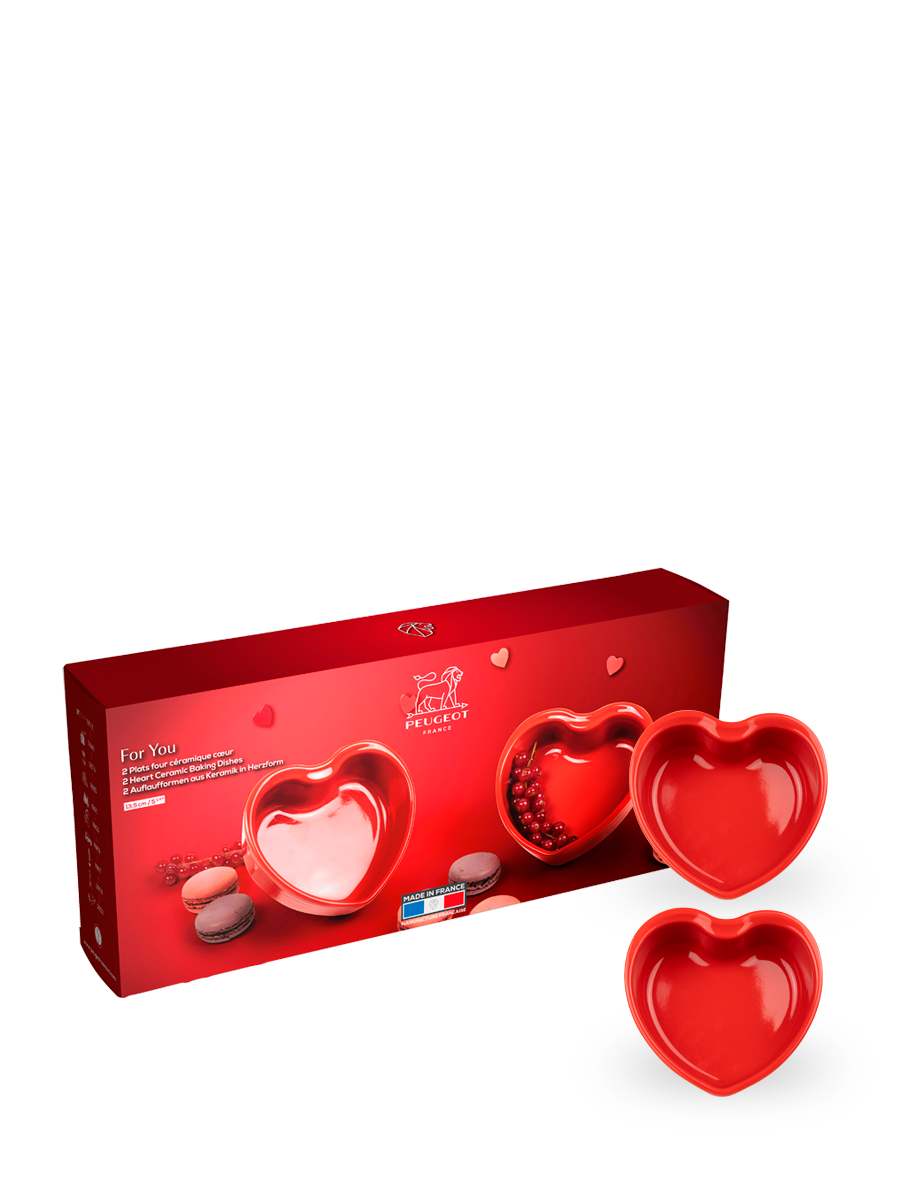 Peugeot For You Herzform Duo 13,5 cm - Keramik