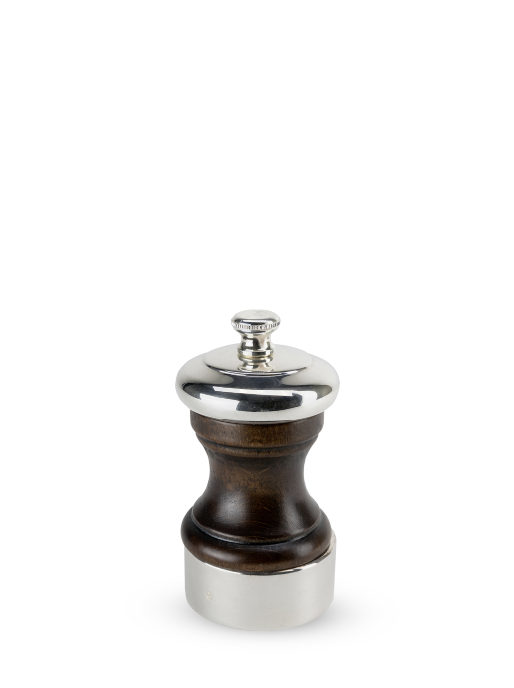 Peugeot Palace Pfeffermühle 10 cm Edelstahl versilbert & Holz - Stahlmahlwerk