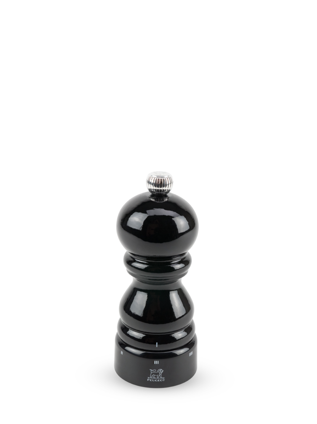 Peugeot Paris U'Select Salzmühle 12 cm Buchenholz schwarz lackiert - Stahlmahlwerk