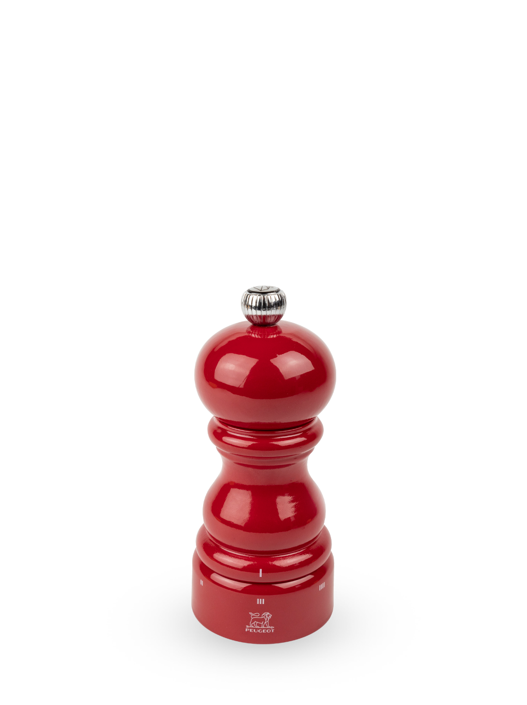 Peugeot Paris U'Select Pfeffermühle 12 cm Buchenholz passion red lackiert - Stahlmahlwerk