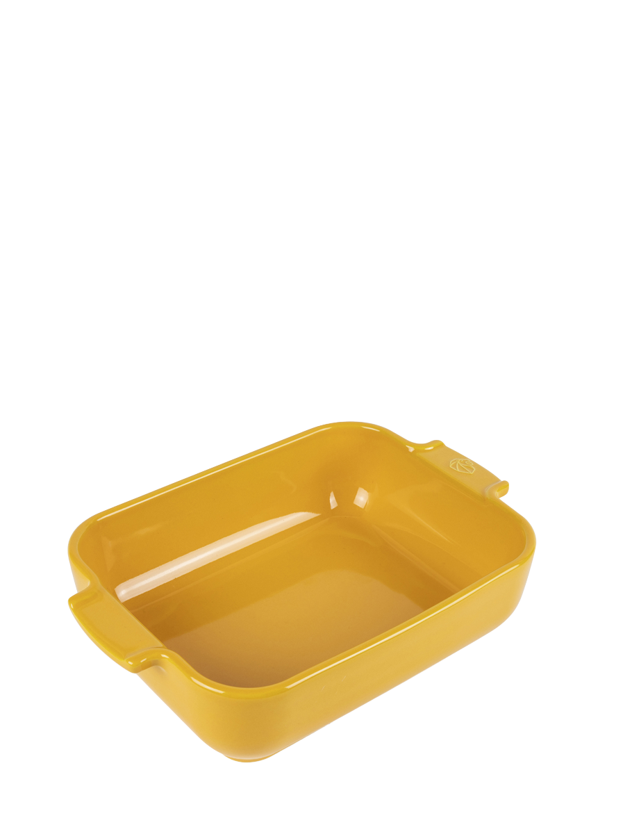 Peugeot Appolia Auflaufform rechteckig 25 cm safrangelb-  Keramik