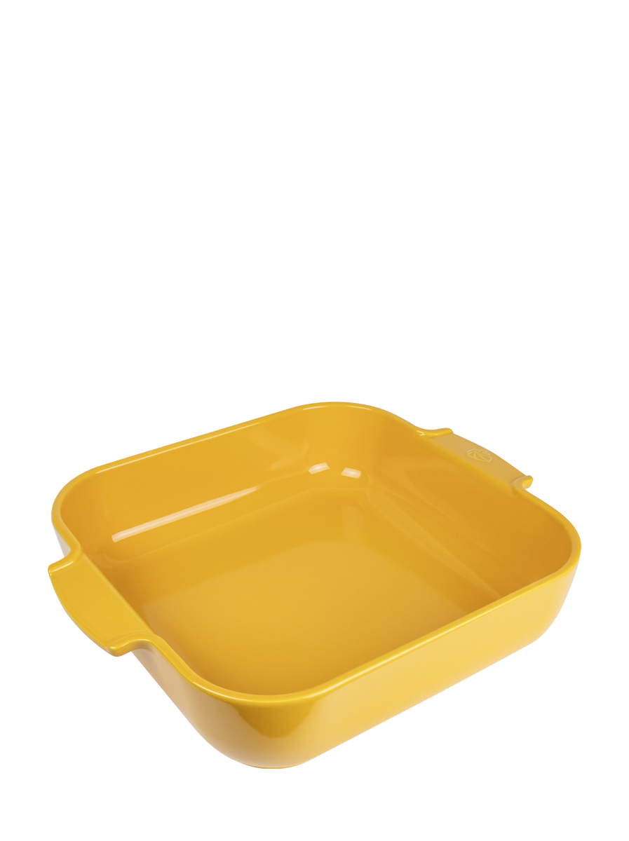 Peugeot Appolia Auflaufform quadratisch 36 cm safrangelb - Keramik