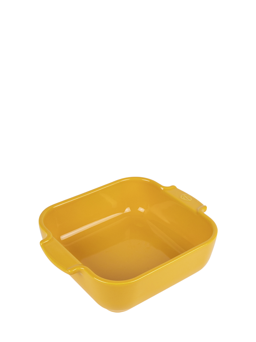 Peugeot Appolia Auflaufform quadratisch 21 cm safrangelb - Keramik