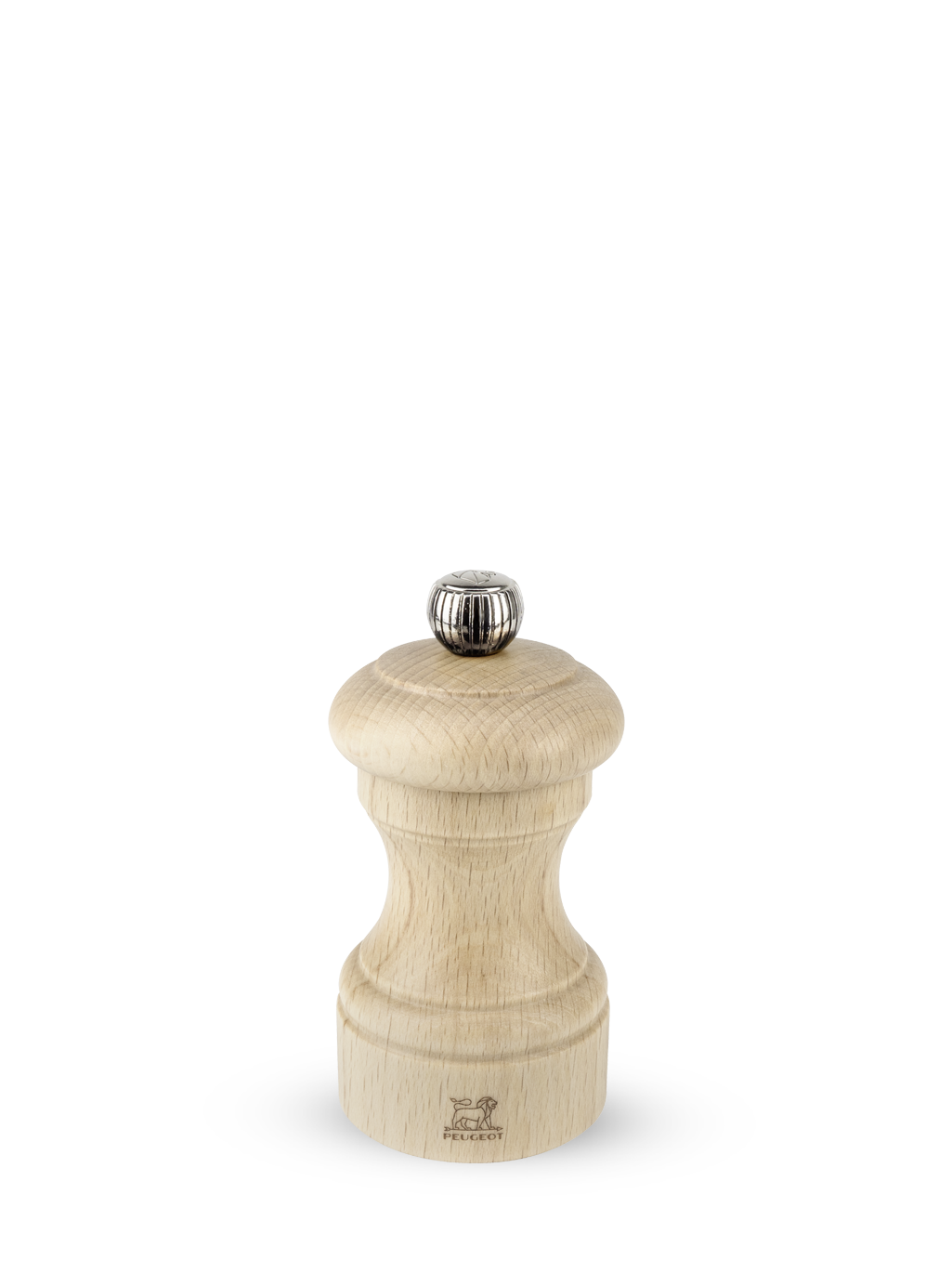 Peugeot Bistro Pfeffermühle 10 cm Buchenholz natur - Stahlmahlwerk