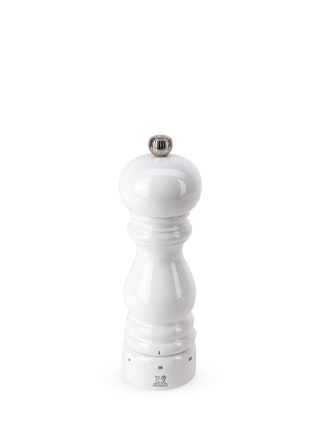 Peugeot Paris U'Select Pfeffermühle 18 cm Buchenholz weiß lackiert - Stahlmahlwerk